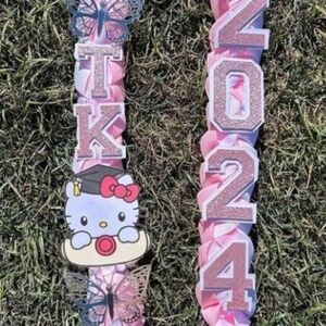 Hello Kitty Pink Graduation Lei